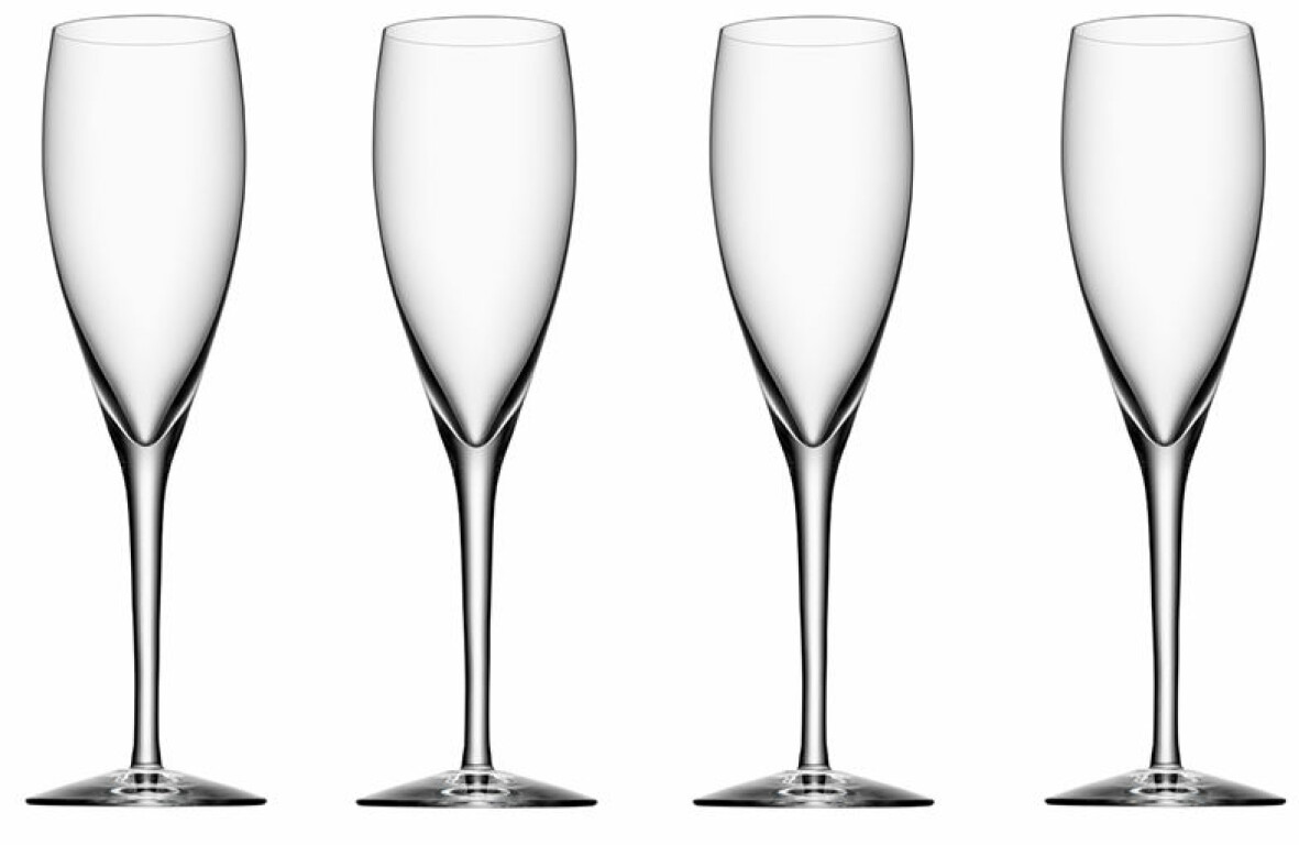 Champagneglas, 4 stycken.