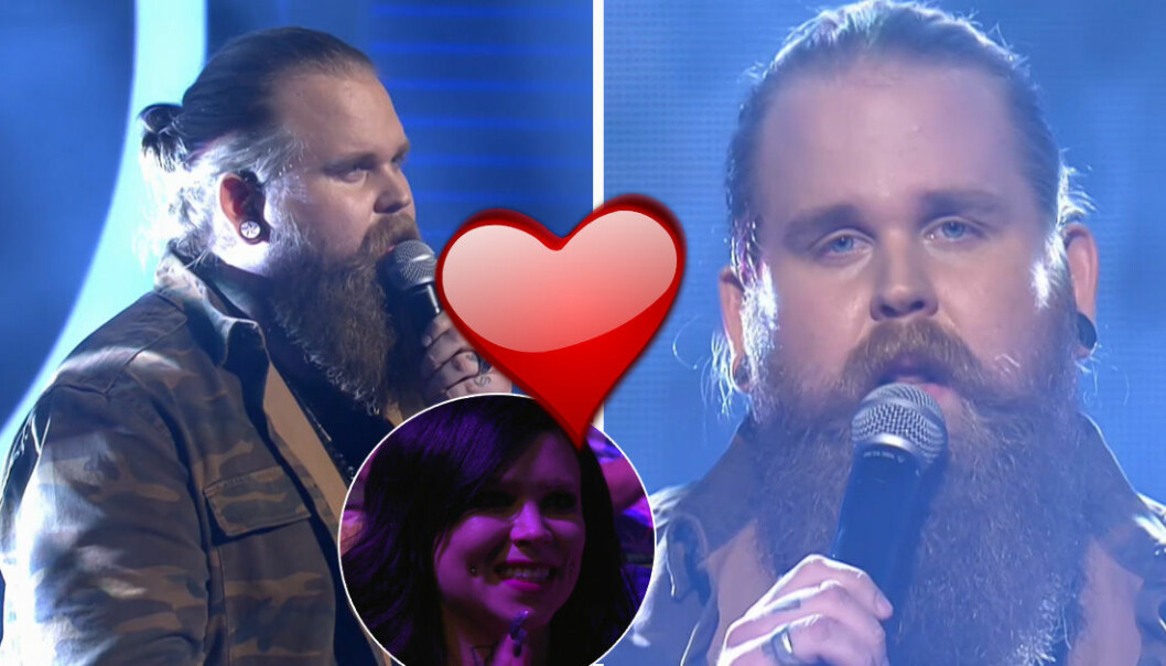 Chris Kläfford hyllar flickvännen i Idol