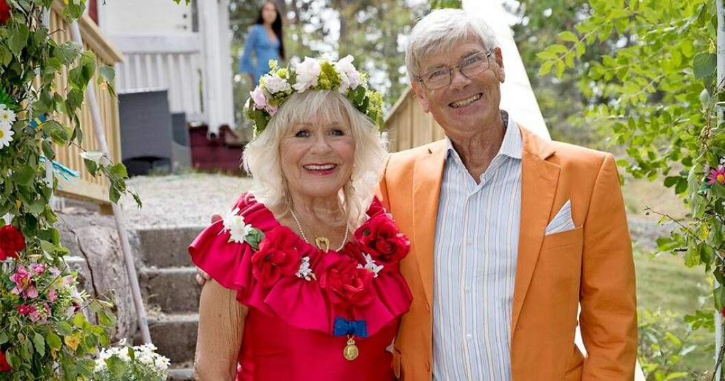 Christina Schollin och maken Hans Wahlgren. Foto: Charles Hammarsten Christina Schollin och maken Hans Wahlgren.