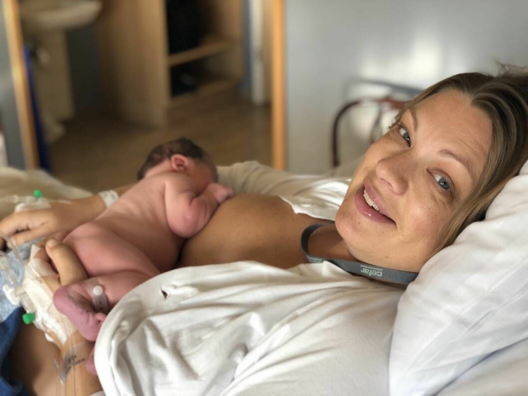 ”Mitt liv har fått en högre dimension efter att jag skaffat barn med donatorer”, säger Cilla Holm. Foto: Privat Cilla Holm med sin dotter Liv