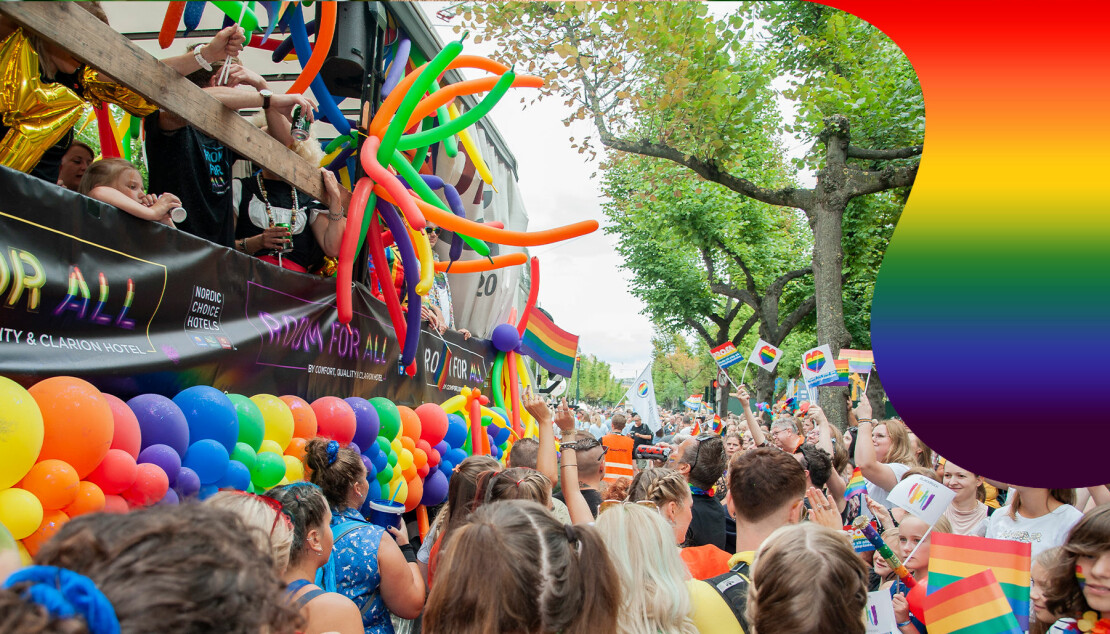 Prideparad i Köpenhamn 2018.