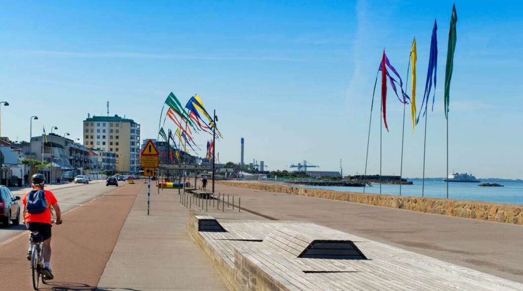 Kattegattleden startar i Helsingborg, Sundets pärla, i söder och går hela vägen upp till Göteborg. Foto: Peter Helperin Kattegattleden startar i Helsingborg.