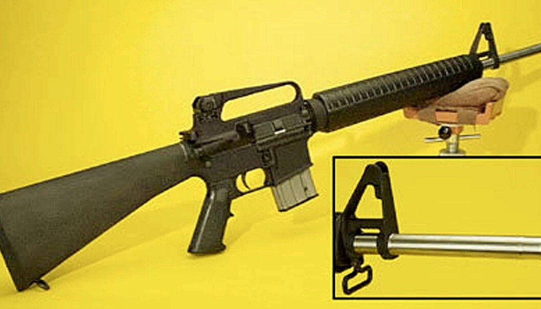 Bushmaster, prickskyttegeväret som var registrerat på John Allen Muhammad. DC sniper gevär