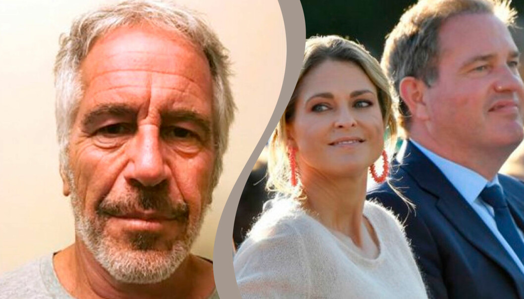 Epstein påstås ha träffat prinsessan Madeleine på en välgörenhetstillställning. Delad bild. Till vänster: Miljardären Jeffrey Epstein. Till höger: Prinsessan Madeleine.