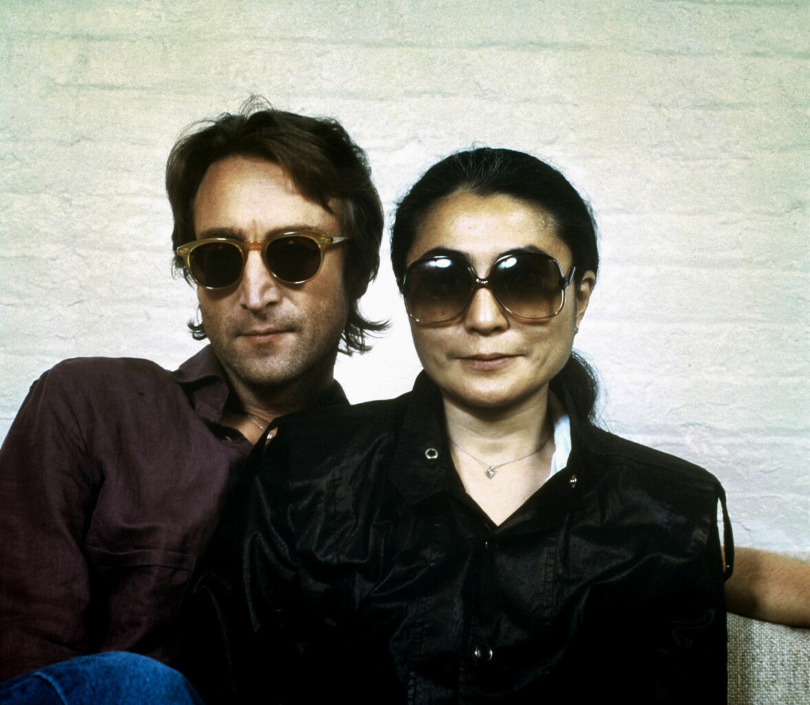 John Lennon och Yoko Ono levde och jobbade ihop. Den mördade Beatles-legendaren John Lennon och Yoko Ono.