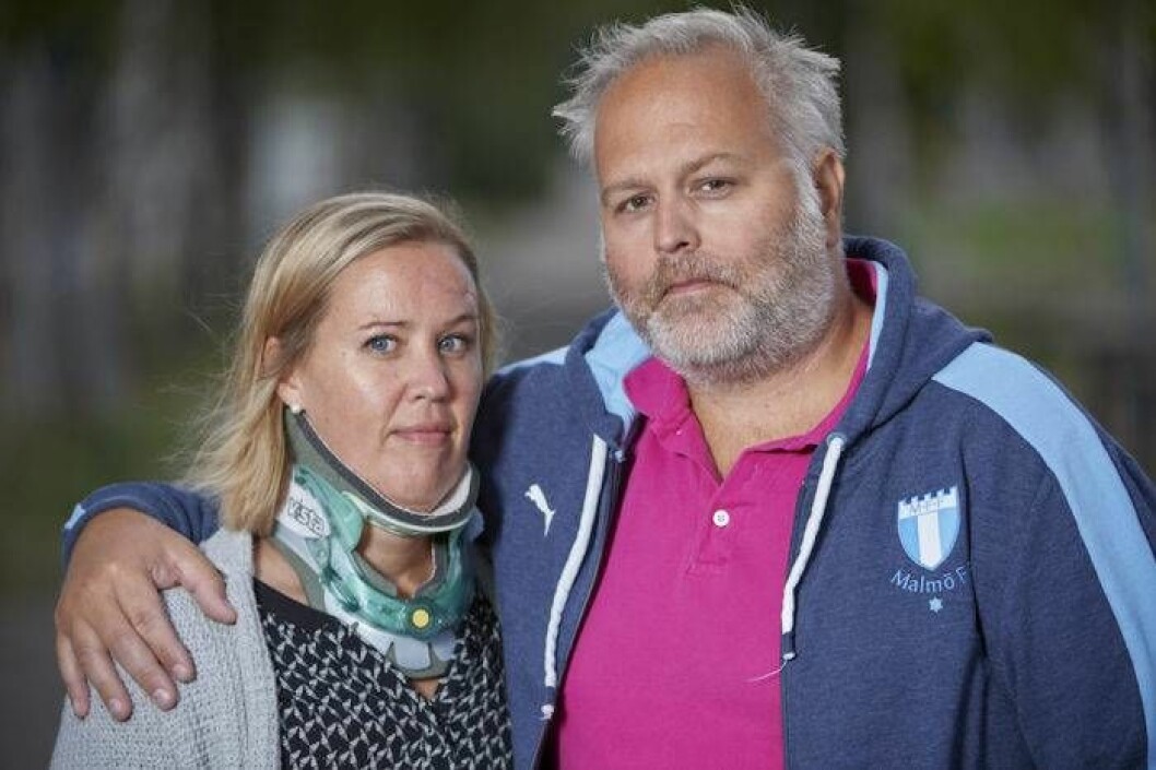 Linda och Magnus Strandqvist i Helsingborg förlorade sin dotter Embla i en trafikolycka, nu har hennes organ donerats till sex sjuka som förhoppningsvis lever vidare med dem. Foto: Stefan Lindblom/Hbg-bild Linda och Magnus Strandqvist i Helsingborg förlorade sin dotter Embla i en trafikolycka.
