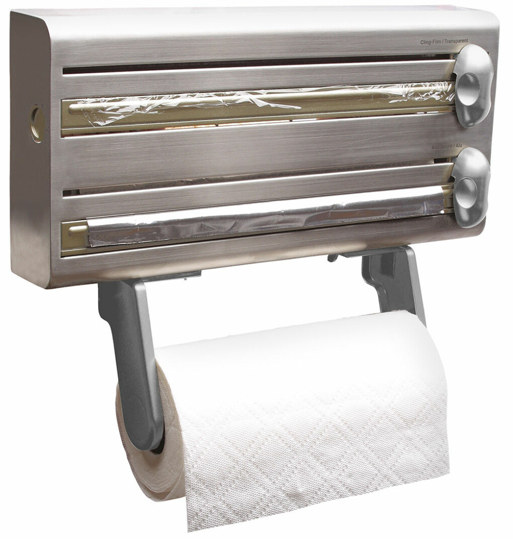 Dispenser för folie och papper.
