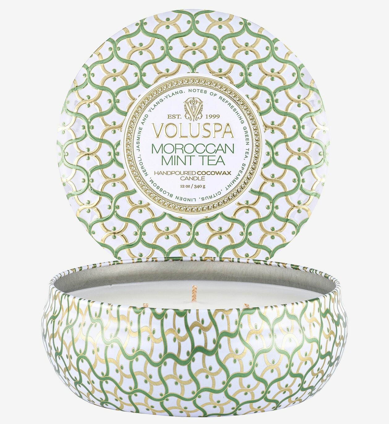 Doftljus i plåtburk Moroccan Mint Tea, från Voluspa