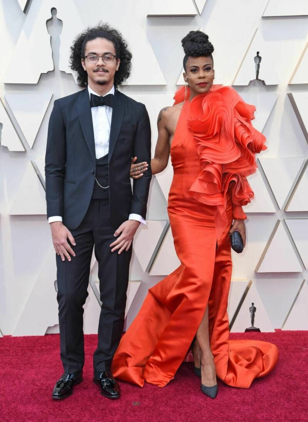 Dominic Beachler och Hannah Beachler på Oscarsgalan 2019