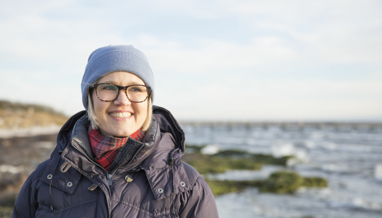 Ebba Hjertstedt drabbades av cancerformen sarkom i slutet av 2019. Ebba Hjertstedt vid havet utanför Falsterbo.