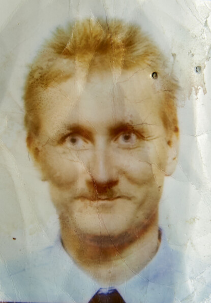 Kenneth Lundström i sin tjänsteuniform när han var arrestvakt. Foto: Privat Privatbild av Kenneth Lundström under perioden han jobbade som arrestvakt i Helsingborg.
