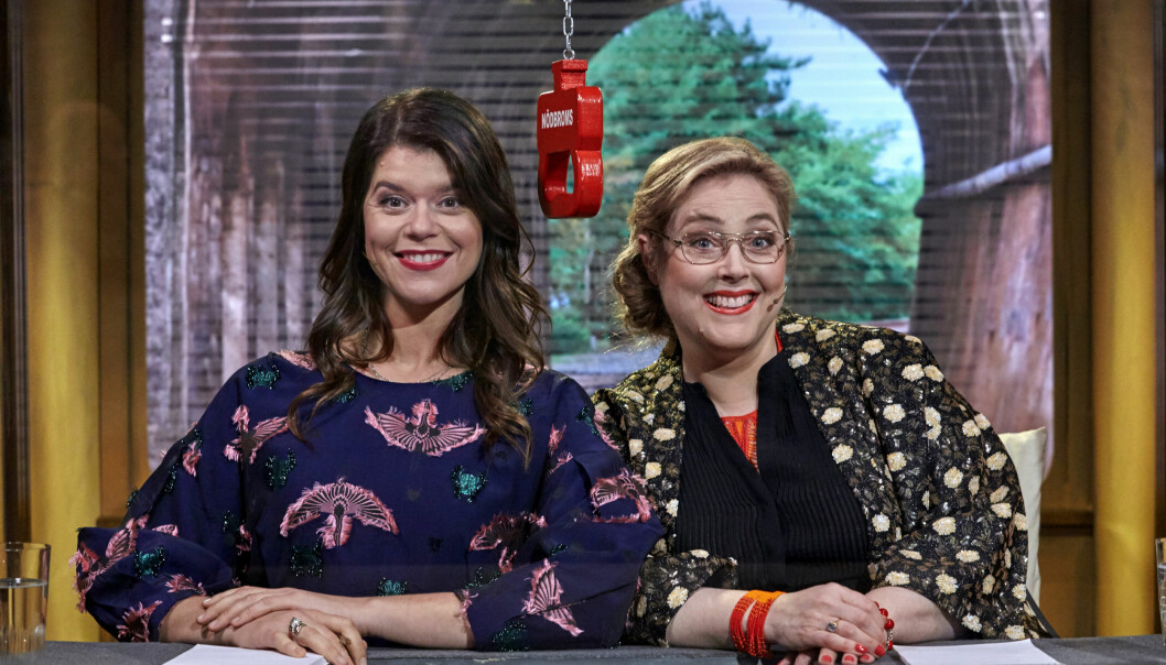 Emma Molin och Hanna Dorsin i På spåret.