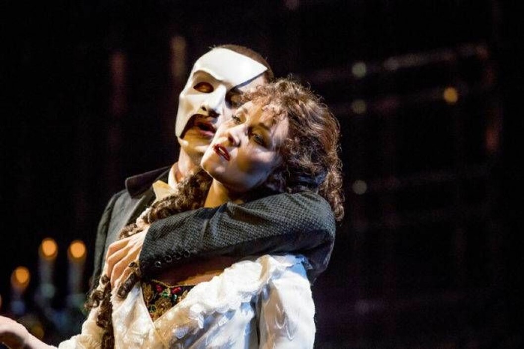Emmi Christensson och Peter Jöback i <em>Phantom of the opera</em> 2016. Foto: Magnus Sandberg/Aftonbladet/IBL