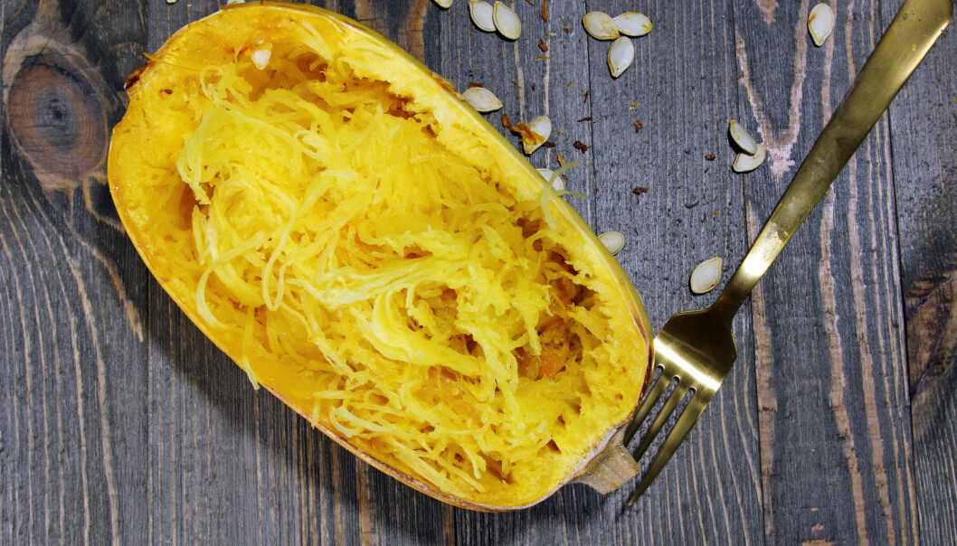 en delad spagettipumpa.