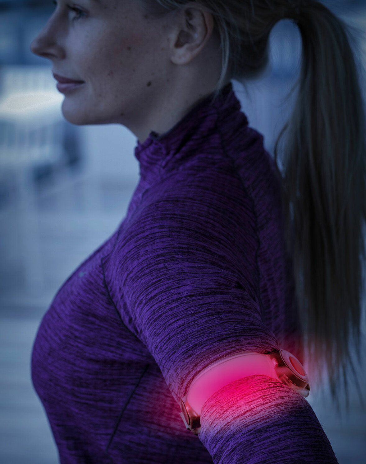 En promenadlampa med LED-belysning