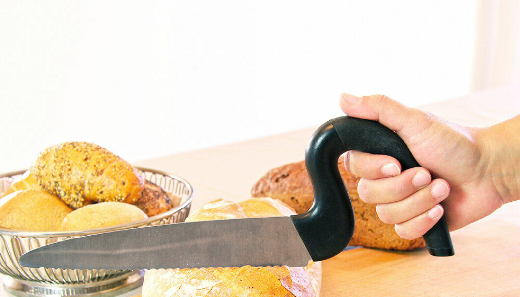 Ergonomisk brödkniv.