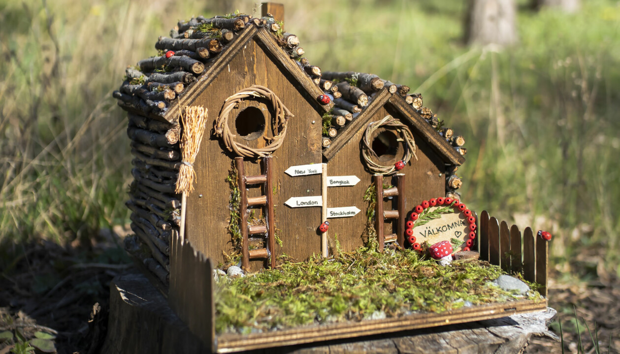"Timmerholken". Foto: Naturskyddsföreningen Fågelholken Timmerholken.