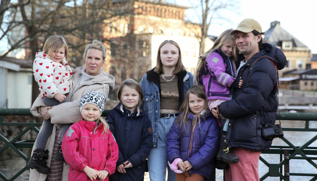 Familjen är alltid sugna på nya äventyr. Foto: Frida Funemyr Familjen är alltid sugna på nya äventyr. Foto: Frida Funemyr