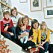 Christina Schollin och hans Wahlgren med barnen på 70-talet