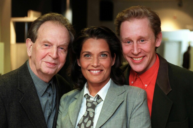 En klassisk Fångarna på fortet-trio! Stig Ossian Ericson och programledarna Agneta Sjödin och Gunde Svan.