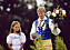 Firandet av Victoriadagen 1988: Kronprinsessan tillsammans med en man i folkdräkt