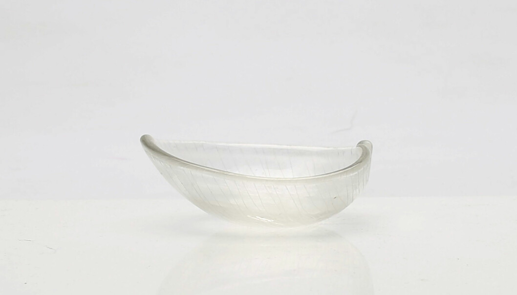 Flott finskt. Den signerade skålen av Tapio Wirkkala för Iittala, 9 cm lång, ansåg man hos Auktionshuset Gomér & Andersson vara värd runt 600 kr.