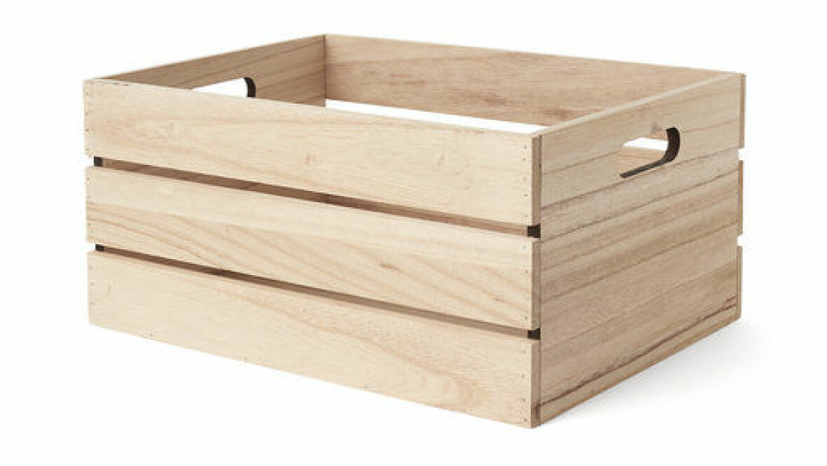 Förvaringsbox i trä.