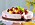 Fräsch påsktårta med hallon, mango, färskost, citron och choklad