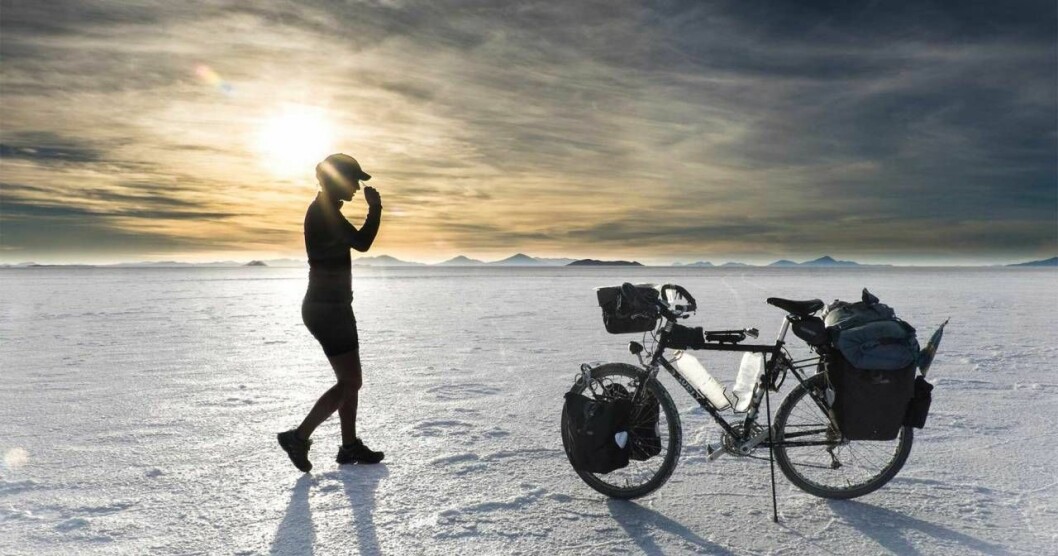 Cykelresan bjöd på dramatiska och vackra vyer. Foto: Privat