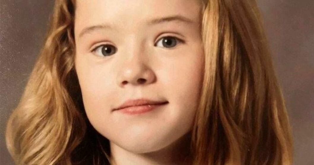 Gabriella Kärnekull Wolfe som liten flicka.