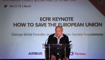 Ungersk-amerikanen George Soros i Frankrike. Foto: TT George Soros i Frankrike