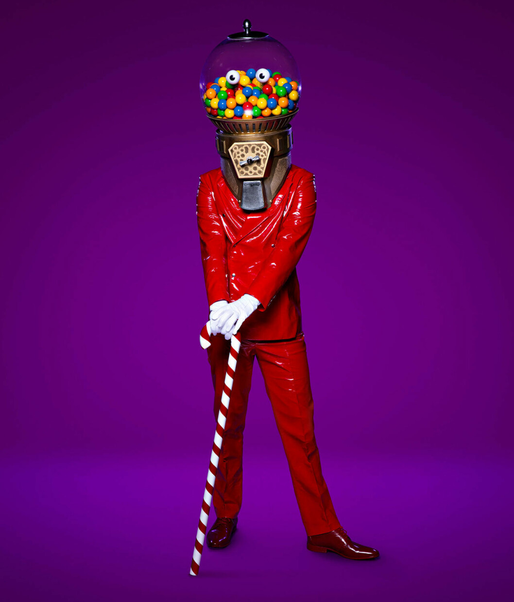 Godisautomaten som är med och tävlar i Masked singer Sverige.