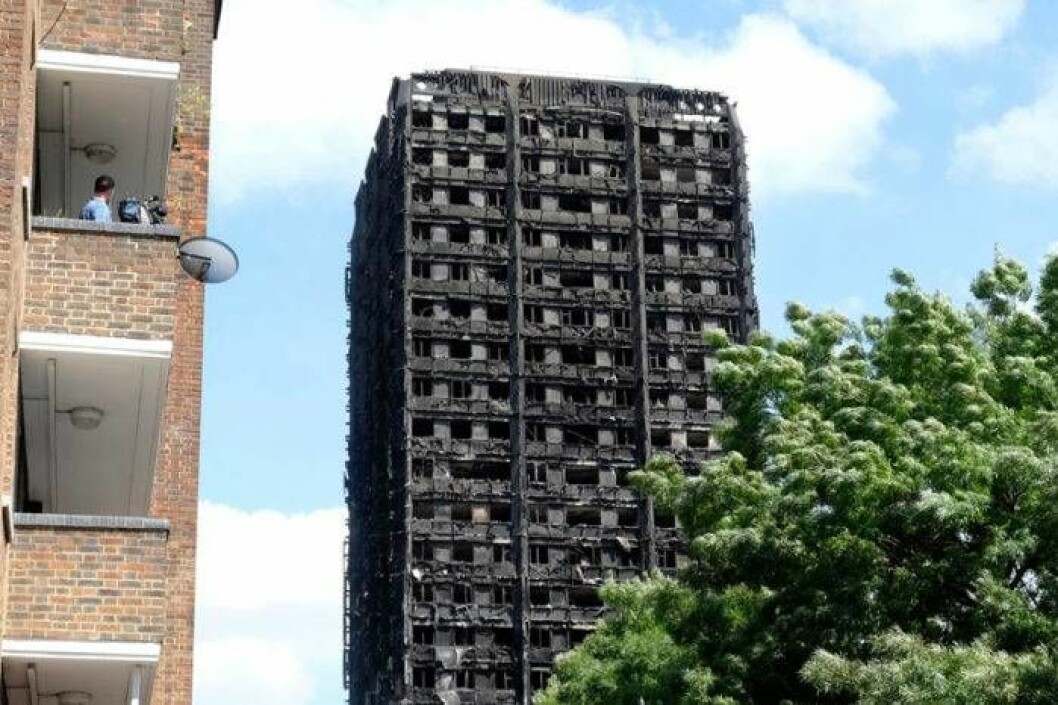 Branden i höghuset i London krävde ett 70-tal liv. Bild: IBL Branden i höghuset i London krävde ett 70-tal liv.
