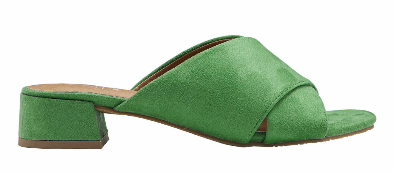 Grön slip-in sandal