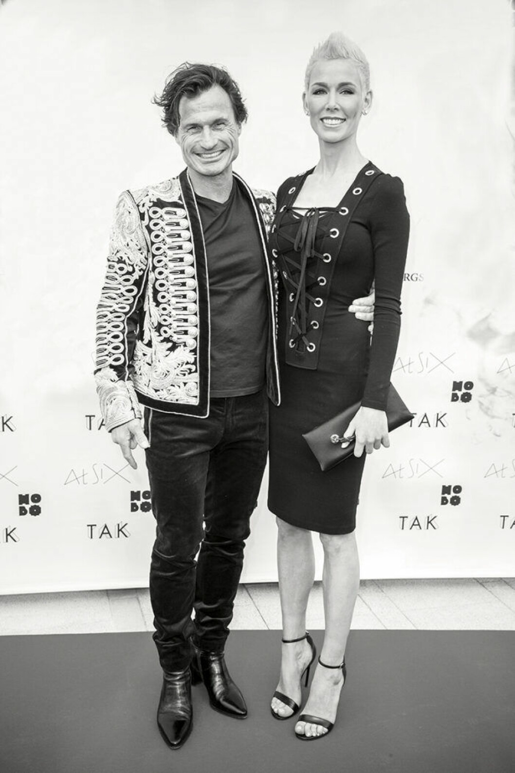 Paret Stordalen på invigningen av hotel At Six i Stockholm. Gunhild och Petter Stordalen