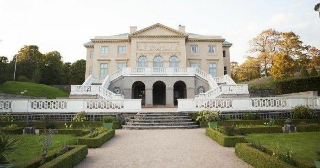 Gunnebo slott i Mölndal med anlagda trädgårdar. Foto: TT Gunnebo slott i Mölndal med anlagda trädgårdar