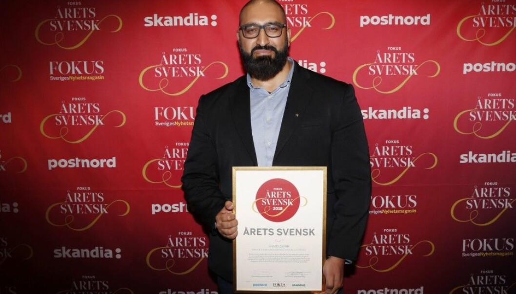 Hamid Zafar utsågs till ”Årets svensk” 2019 av Tidningen Fokus. Hamid Zafar