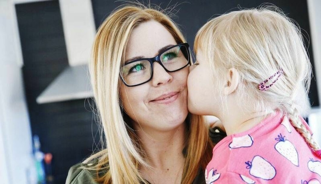 I dag njuter Hanna av tillvaron med lilla Selma.