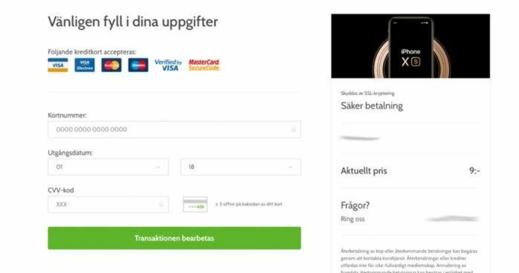 Hemsidan är professionellt utformad. Foto: Montage Hemsidan är professionellt utformad.