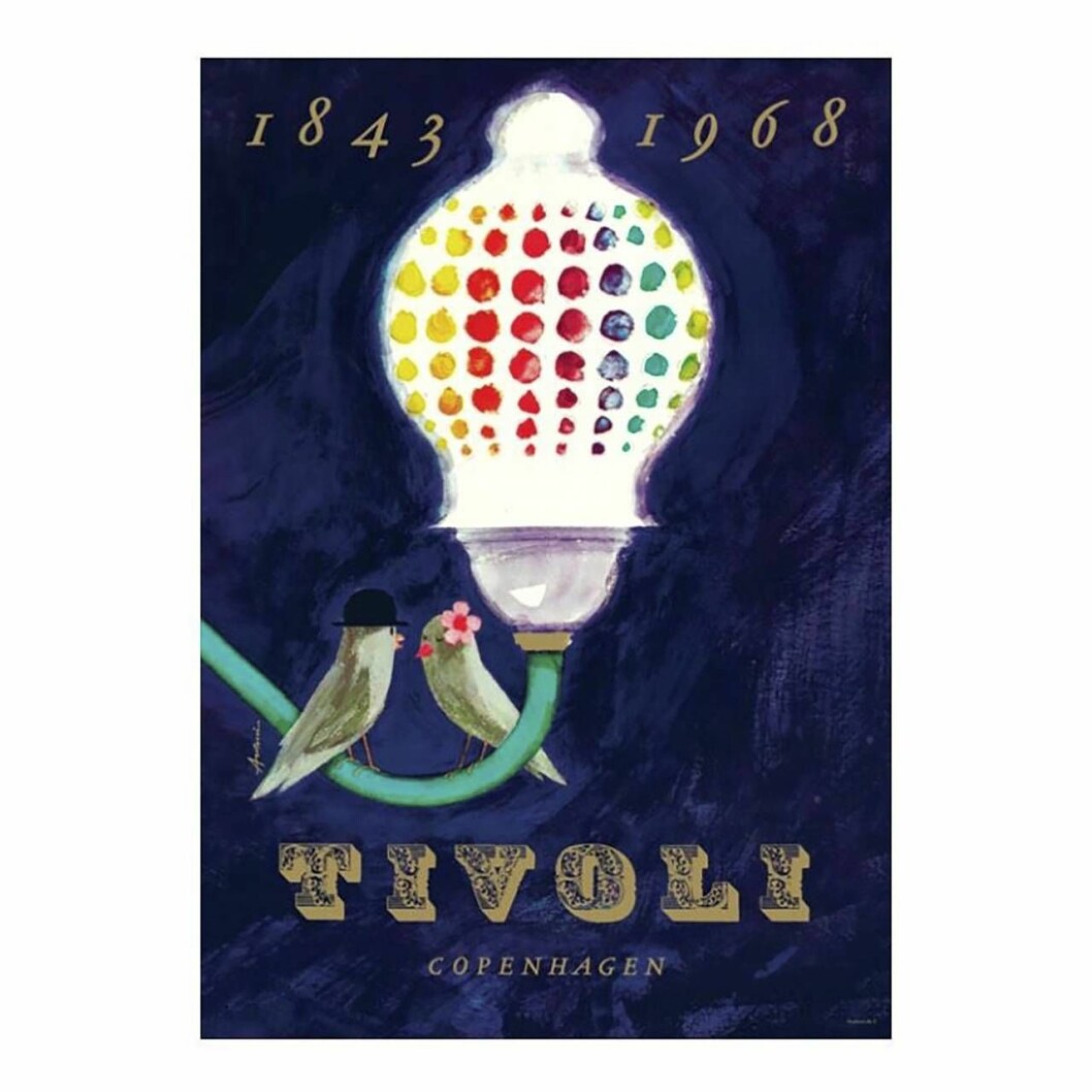 Särtryck av Tivolis jubileumsaffisch från 1968 av Ib Antoni finns att köpa på Illumsbolighus.com för 395 danska kronor. Särtryck av Tivolis jubileumsaffisch från 1968 av Ib Antoni