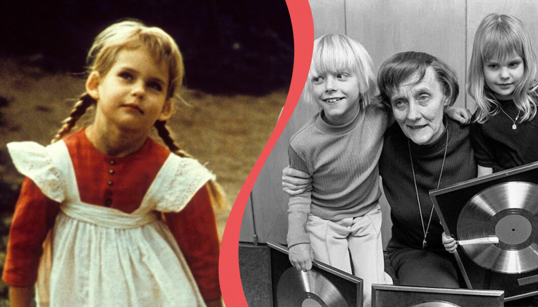 Ida i Emil i Lönneberga spelades av Lena Wisborg Candinger. Här är hon tillsammans med Astrid Lindgren och Jan Ohlsson som spelade Emil.