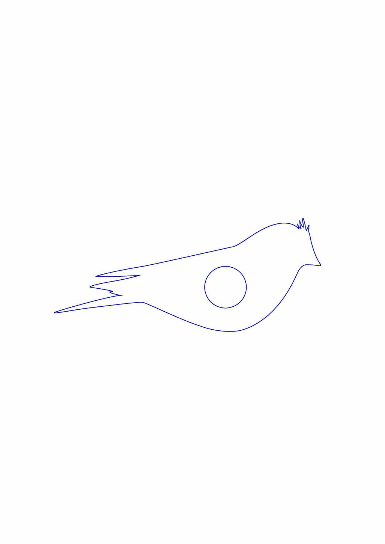 En illustration av en fågel