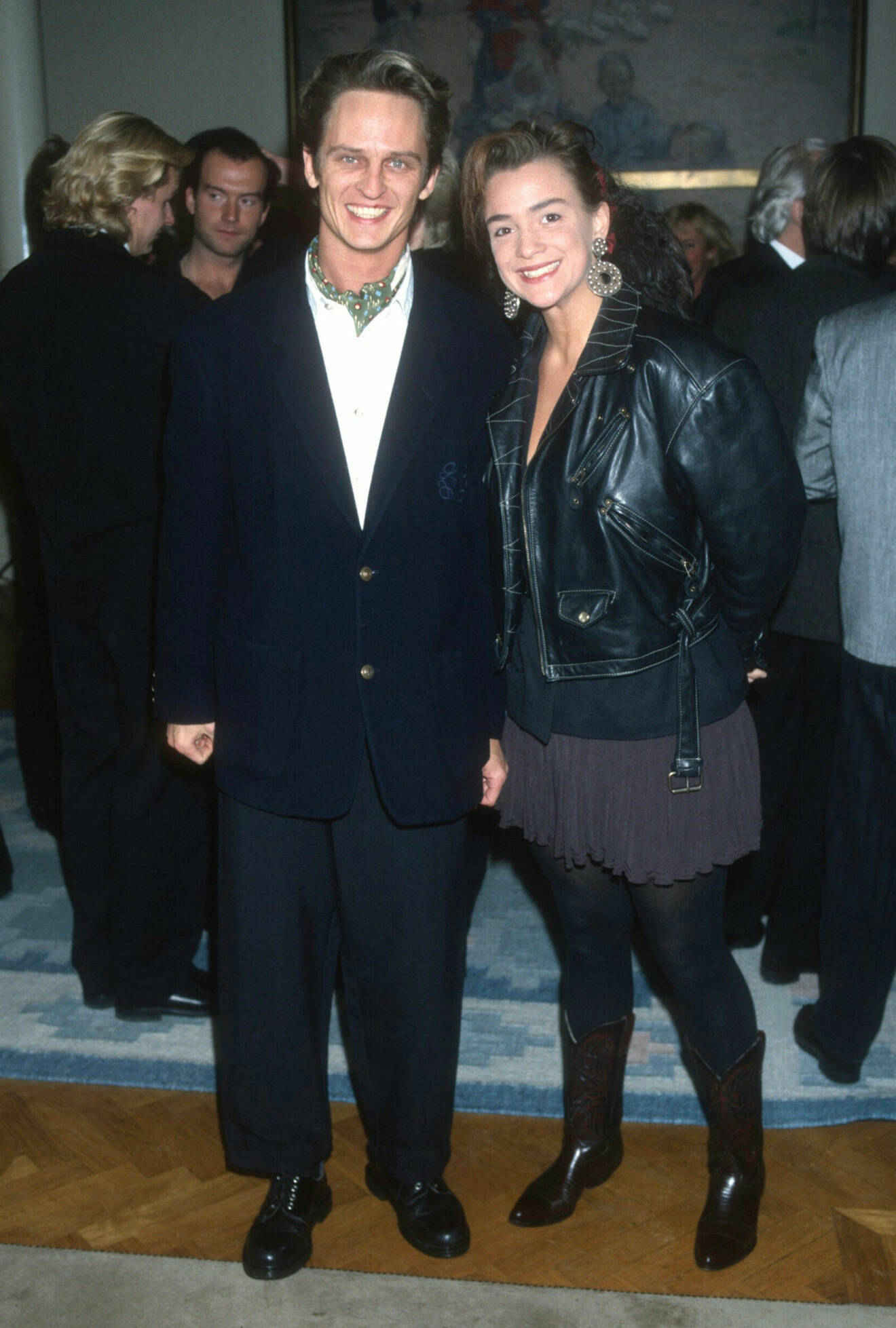 Orup och Sofia Wistam på ett mingel 1988.