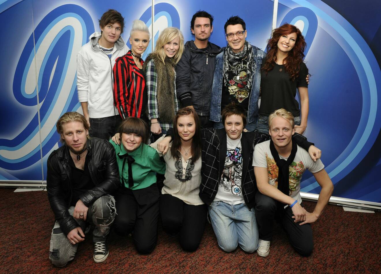 Gruppbild från Idol 2010.