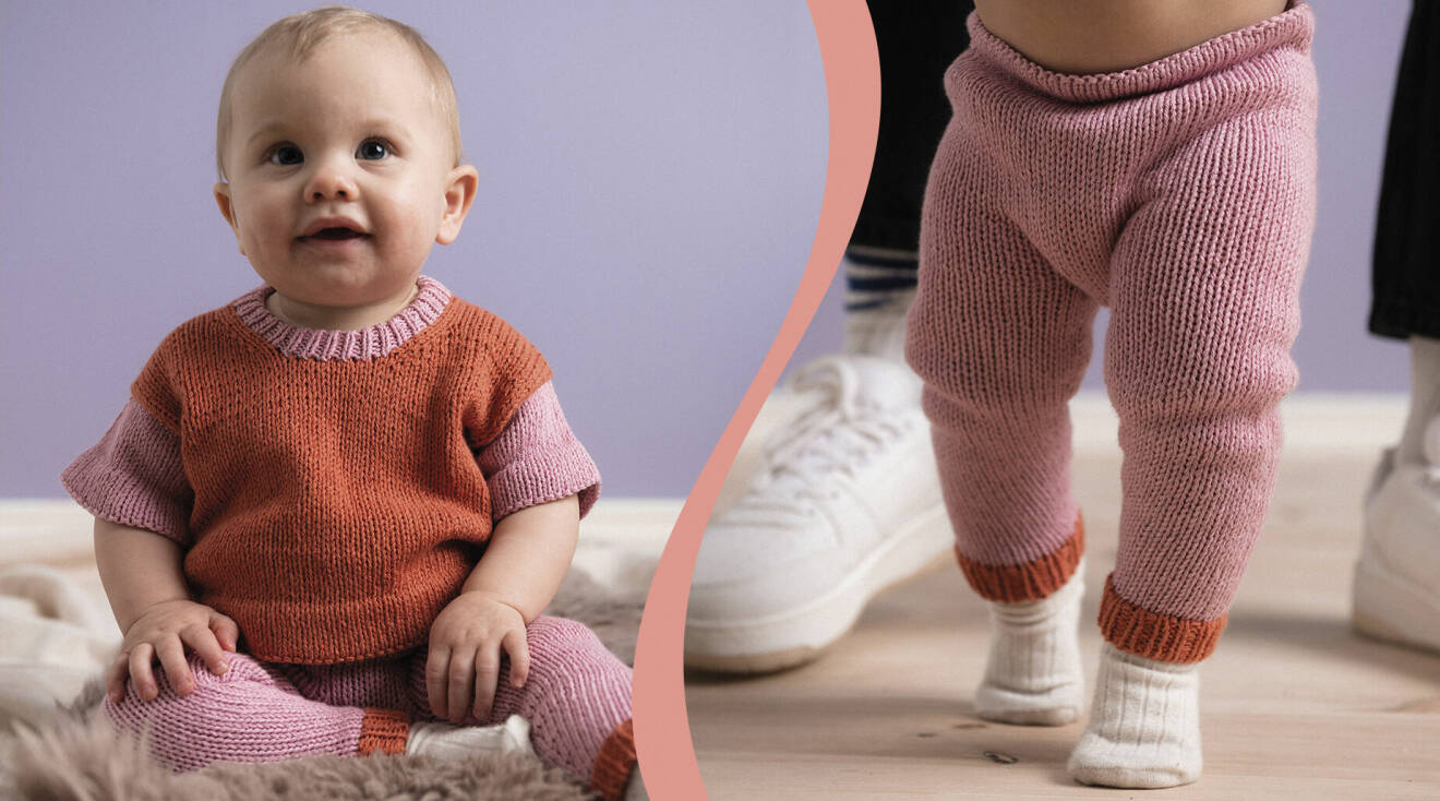 Sticka enkelt babyset – gratis stickmönster | Allas