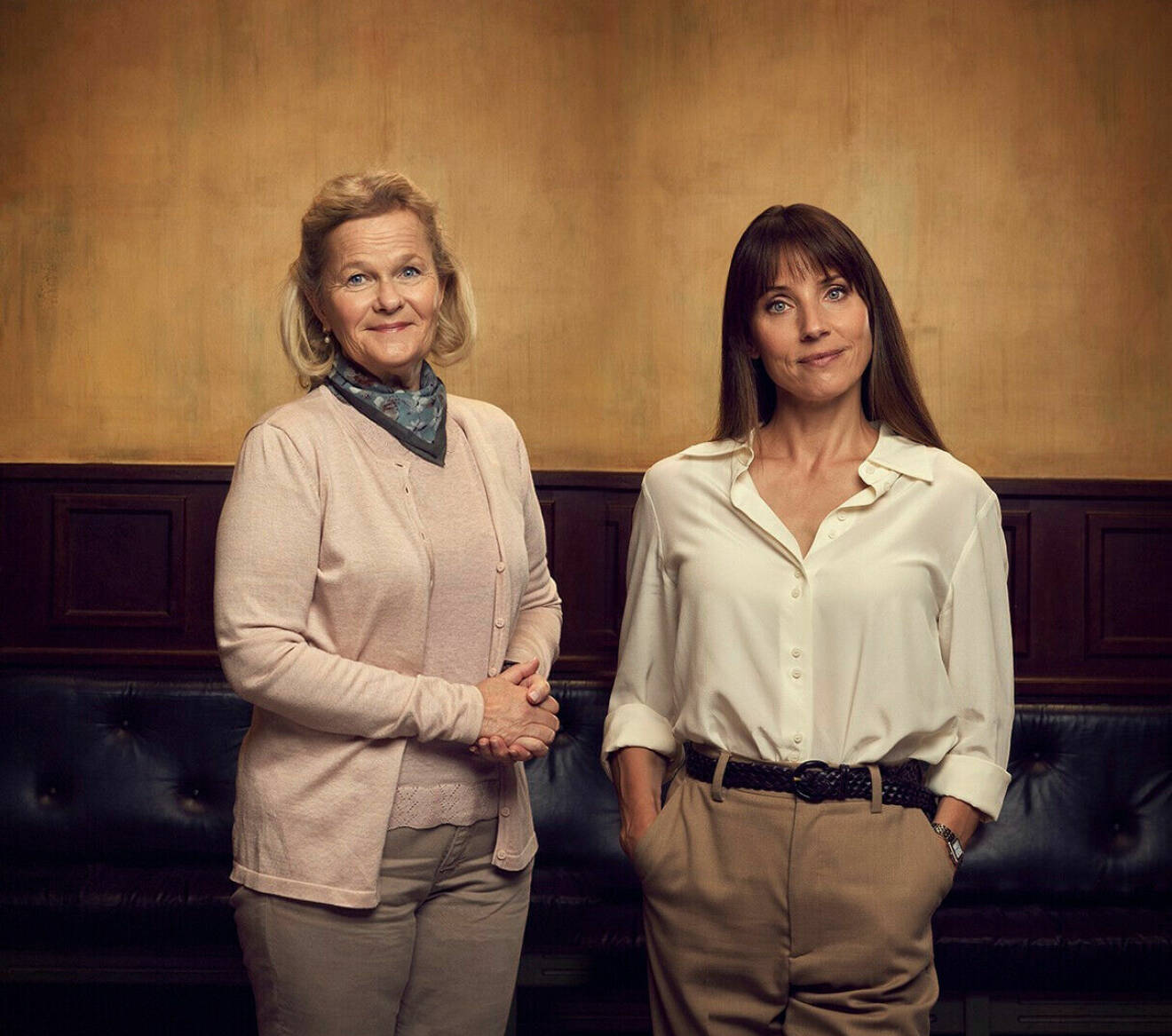 Portratt av tva kvinnor ur tv-serie Allt och Eva