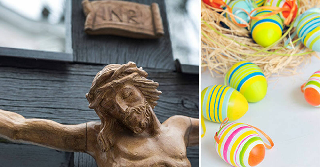 Jesus på korset – en stor anledning till att vi idag äter påskägg.