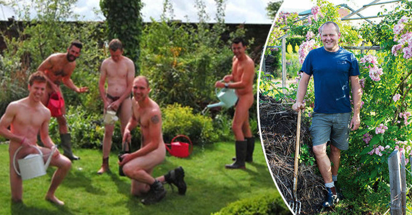 John Taylor behåller kläderna på under World Naked Gardening Day.
