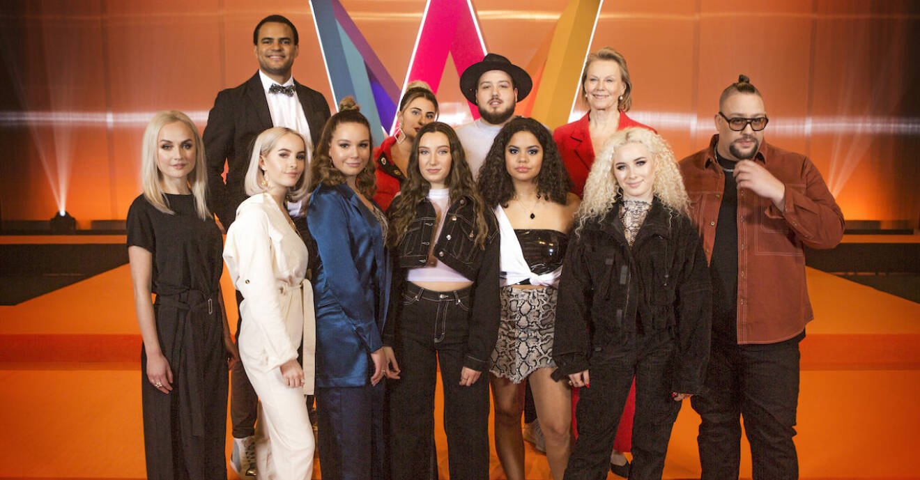 Startfältet i deltävling 1 i Melodifestivalen 2019
