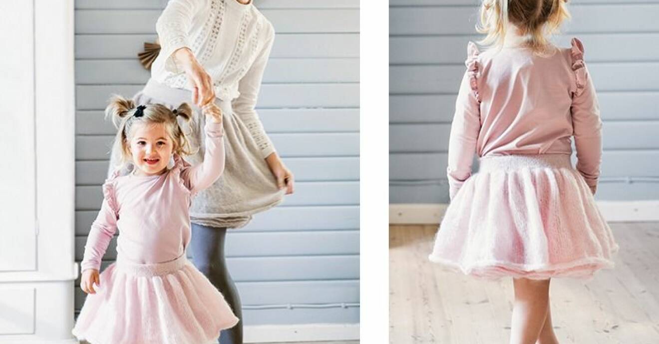 Alla små prinsessor älskar den fina ballerinakjolen som du skickar själv enligt vår beskrivning.